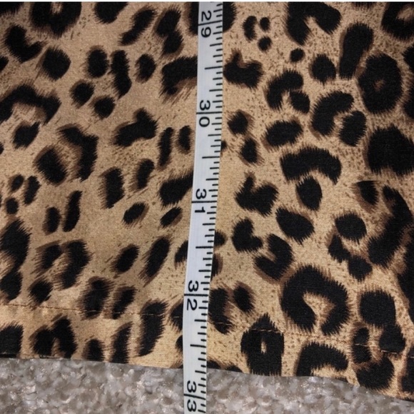 Allison Taylor 100% Silk Leopard Dress Top Size Large - Picture 5 of 5